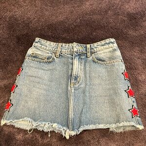 Carmar mini Jean skirt sz 27 never worn